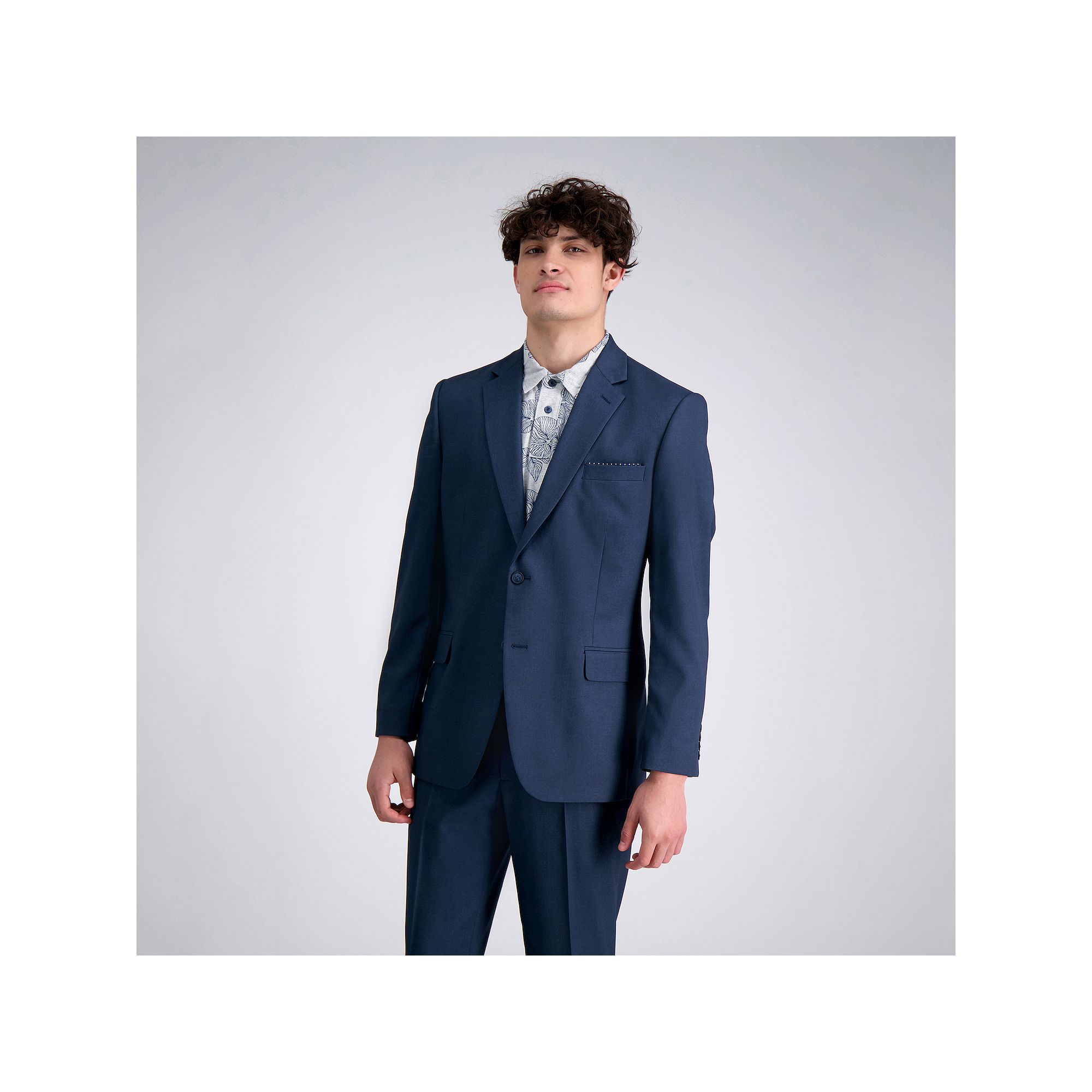 Mens Haggar® Travel Performance Tailored-Fit Stretch Suit Jacket, Size: 3