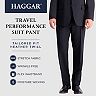 Men's Haggar® Travel Performance Tailored-Fit Stretch Flat-Front Suit Pants