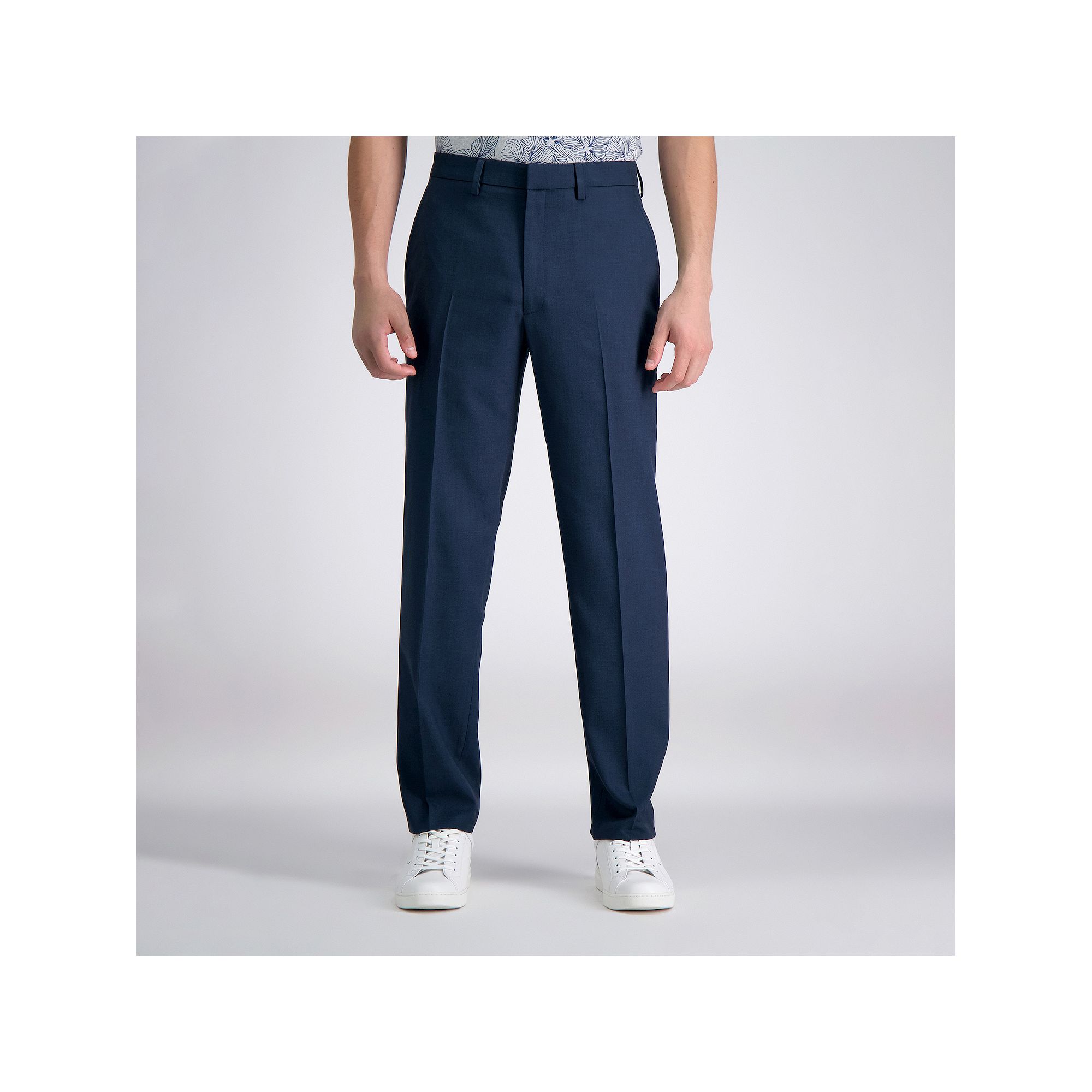Mens Haggar® Travel Performance Tailored-Fit Stretch Flat-Front Suit Pant