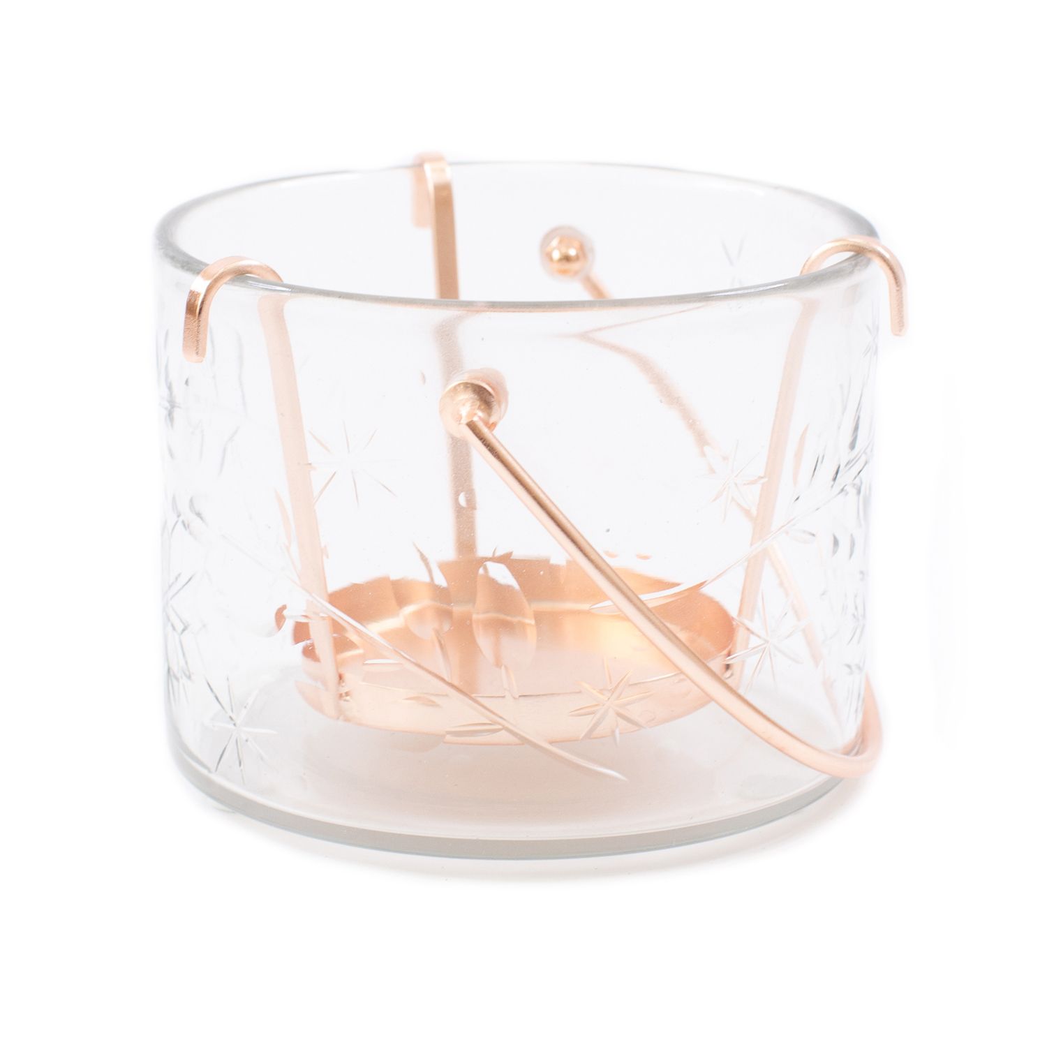 small glass candle holders