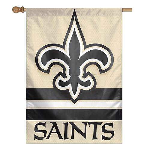 New Orleans Saints Double Sided Vertical Banner Flag