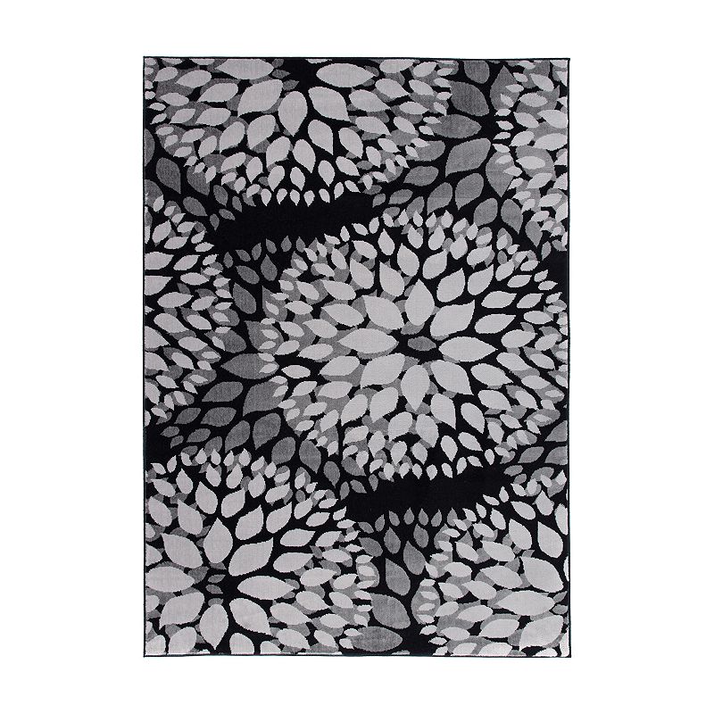 Main Street Rugs Haven 9099 Black 7'6" x 9'5" Area Rug