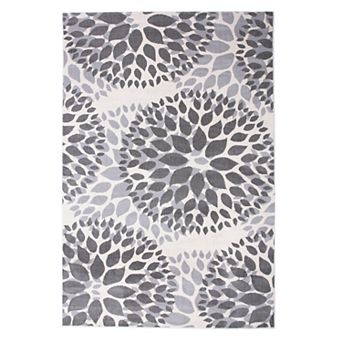 World Rug Gallery Newport Modern Floral Circles Area Rug