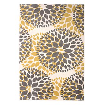 World Rug Gallery Newport Modern Floral Circles Area Rug