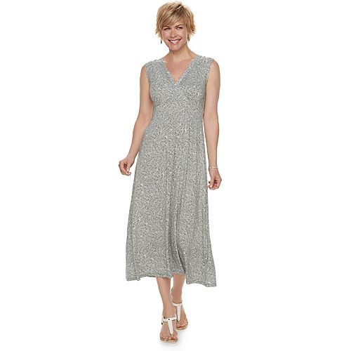 Women's Croft & Barrow® Print Surplice Midi Dress