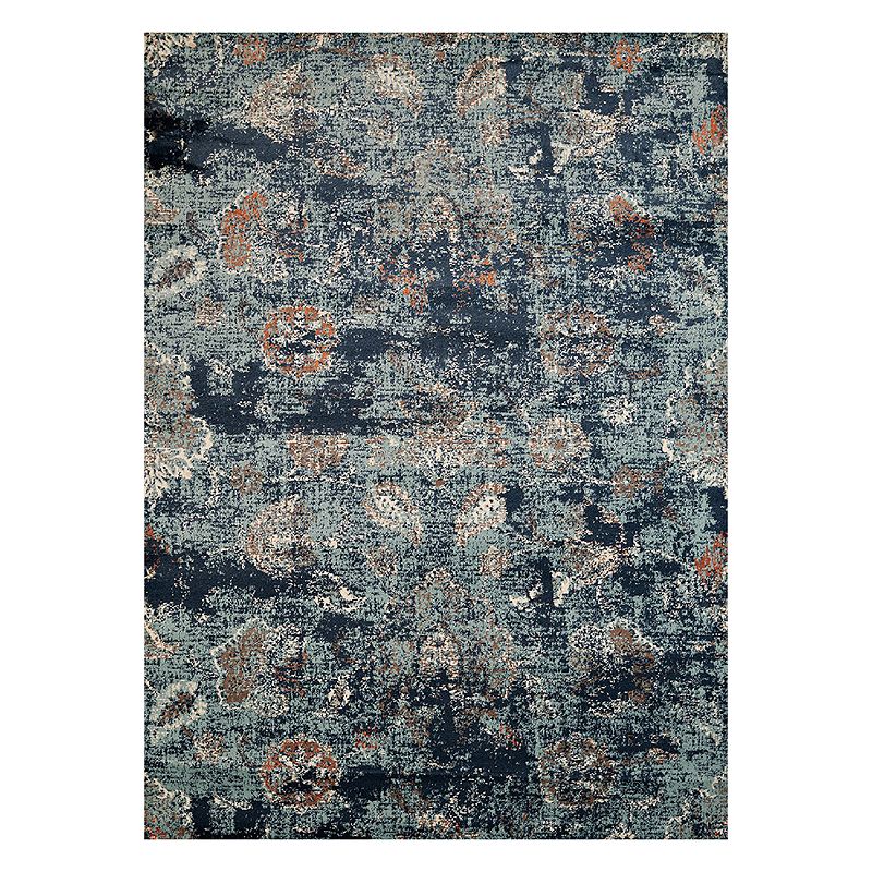 United Weavers Bridges Via Vicosa Floral Rug, Blue, 5X7 Ft