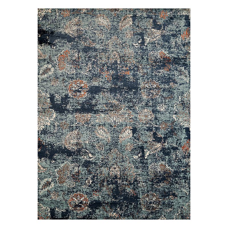 United Weavers Bridges Via Vicosa Floral Rug, Blue, 10X13 Ft