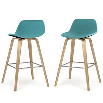 Simpli Home Randolph Bentwood Counter Height Stool (Set of 2)