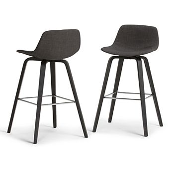 Simpli Home Randolph Bentwood Counter Height Stool (Set of 2)