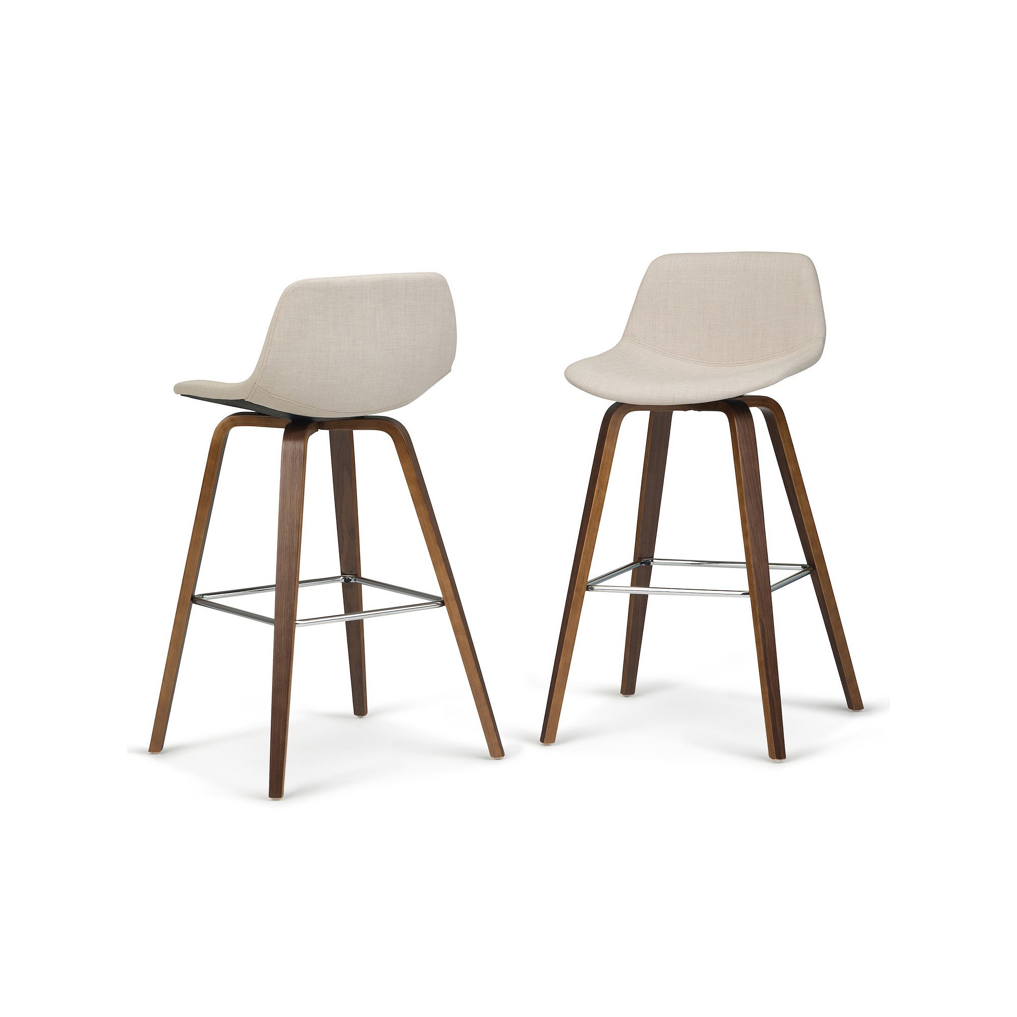 Simpli Home Randolph Bentwood Counter Height Stool (Set of 2), Natural