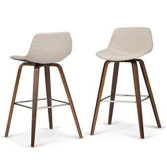Simpli Home Randolph Bentwood Counter Height Stool (Set of 2)