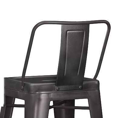 Simpli Home Rayne Metal Counter Stool 2-piece Set