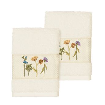 Linum Home Textiles Serenity Embellished Washcloth Set