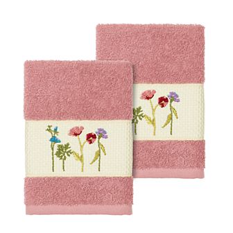 Linum Home Textiles Serenity Embellished Washcloth Set