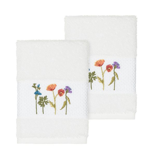 Linum Home Textiles Serenity Embellished Washcloth Set