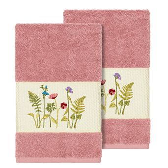 Linum Home Textiles Serenity Embellished Hand Towel Set