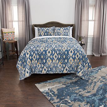 Rizzy Home Asher Geometric Quilt Set with Shams