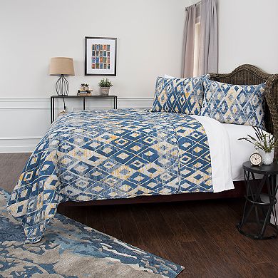 Rizzy Home Asher Geometric Quilt Set with Shams