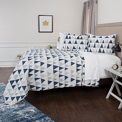 Rizzy Home Flint Geometric Quilt Set with Shams