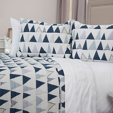 Rizzy Home Flint Geometric Quilt Set with Shams