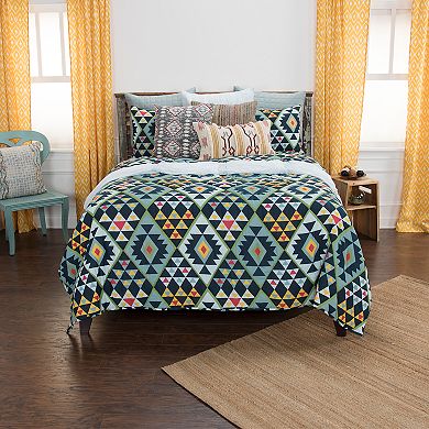 Rizzy Home Maddux Place Miles Geometric Quilt Set