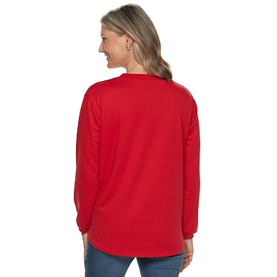 Women's Christmas Graphic Fleece Sweatshirt