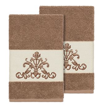 Linum Home Textiles Scarlet Embellished Hand Towel Set