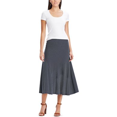 Women's Chaps Diagonal Stripe Midi Skirt