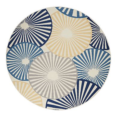 Nourison Grafix Circle Geometric Area Rug