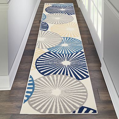 Nourison Grafix Circle Geometric Area Rug