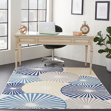 Nourison Grafix Circle Geometric Area Rug