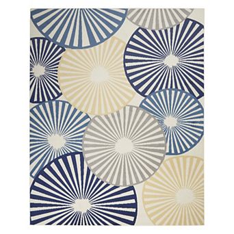 Nourison Grafix Circle Geometric Area Rug