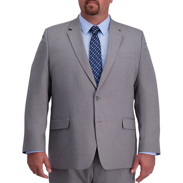 Haggar Mens Big and Tall B&t 4-Way Stretch Solid Gab Slim Fit Suit Separate Coat J.M 