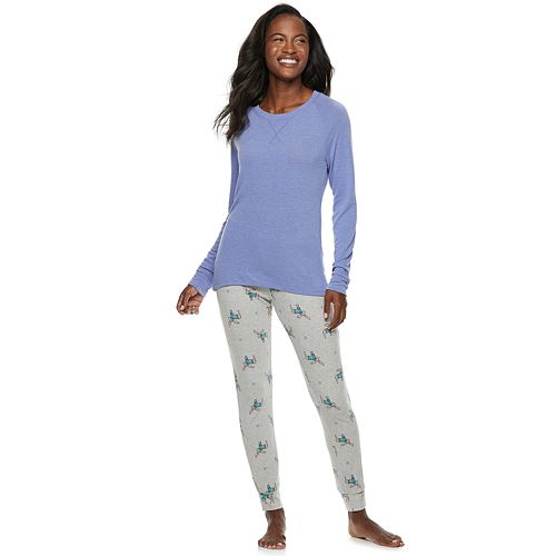 Women's SONOMA Goods for Life™ 2piece Raglan Sleep Tee & Pants Pajama Set