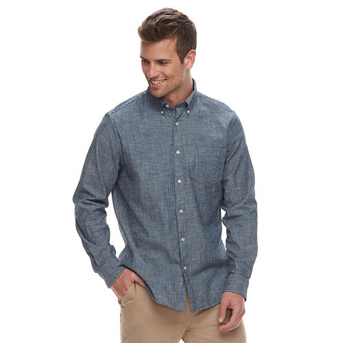 Men's SONOMA Goods for Life® Perfect Length Button-Down Shirt