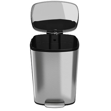 iTouchless Halo premium SoftStep 1.3-Gallon Stainless Steel Step Trash Can