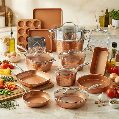 Gotham Steel Hammered 20-pc. Nonstick Cookware & Bakeware Set