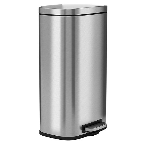 iTouchless Halo Premium SoftStep 8Gallon Stainless Steel Step Trash Can