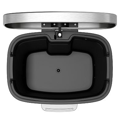 iTouchless Halo Premium SoftStep 8-Gallon Stainless Steel Step Trash Can