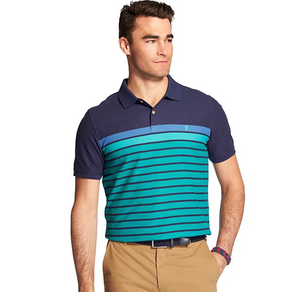 Men's IZOD Advantage Sport Flex Classic-Fit Engineer-Striped ...