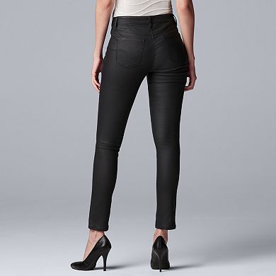 Women's Simply Vera Vera Wang Coated Skinny Jeans