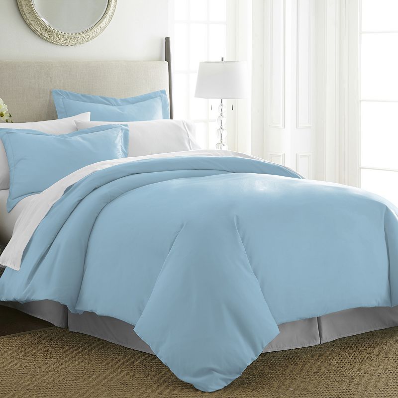 Pointehaven 525 Thread Count Duvet Cover Set, Light Blue, Full/Queen