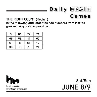 Daily Brain Games 2019 Daily Desk Calendar
