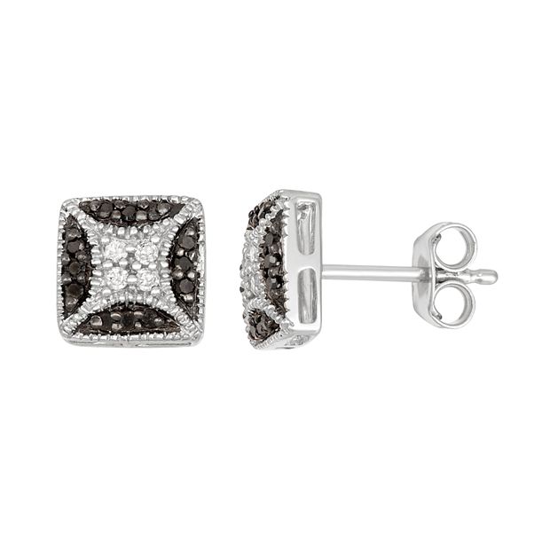 Kohls black shop diamond earrings