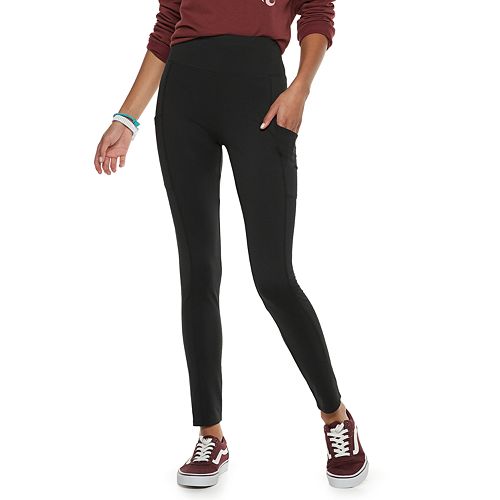 Juniors' Pink Republic HighWaisted Side Pocket Leggings