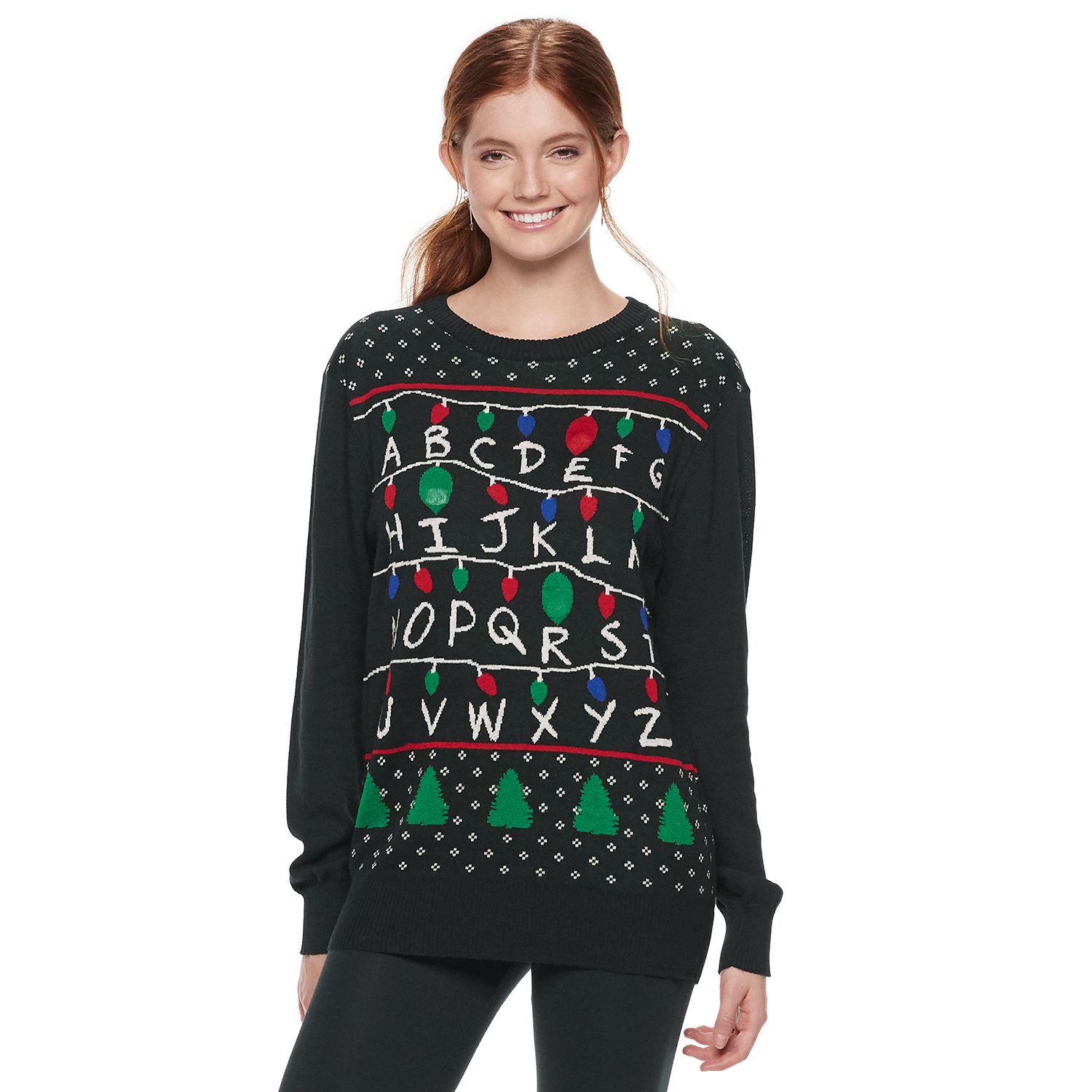 stranger things lights sweater