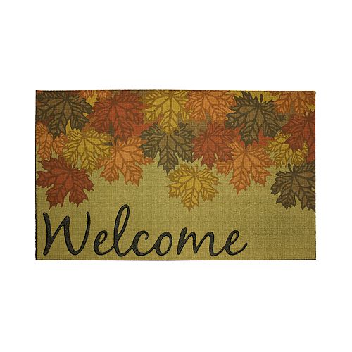 Mohawk Home Fall Canopy Welcome Rubber Doormat 18 X 30