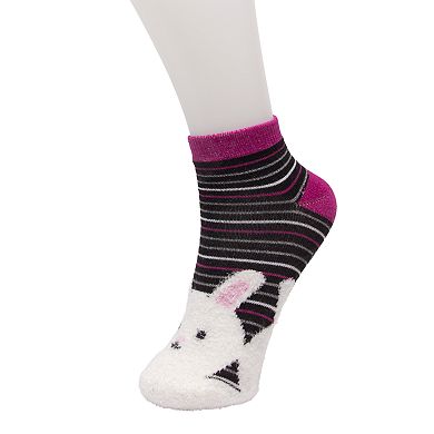 Girls 4-16 Cuddl Duds Critter Slipper Socks