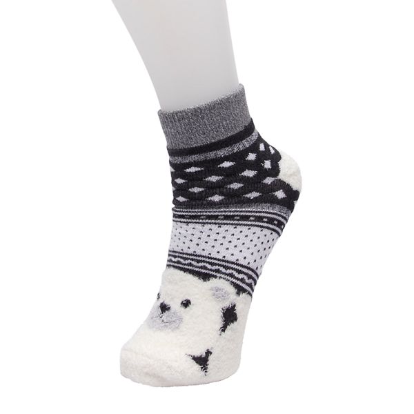 Girls 4-16 Cuddl Duds Critter Slipper Socks