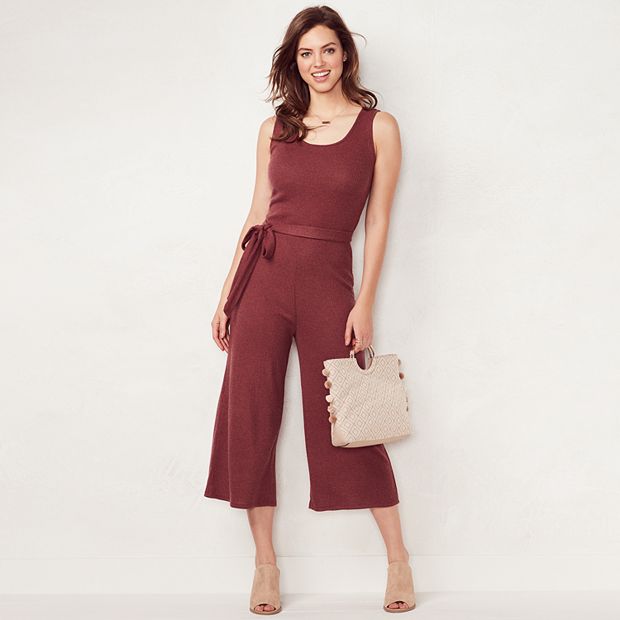 Women s LC Lauren Conrad Weekend Wide Leg Capri Jumpsuit